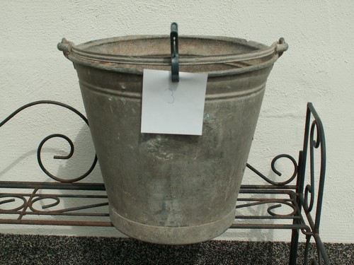 Alter zink eimer vintage - alter,