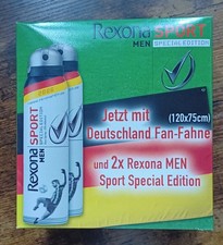 Rexona Sport Special Edition mit Deutschland Fan-Fahne zur WM 2006! OVP! RAR!