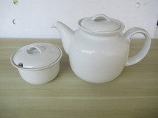 Große Teekanne 1,25  L  und 1 Zuckerdose  Thomas  Trend weiß , weiß  TOP