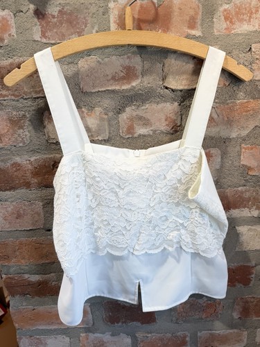 Swing top weiß spitze crop - swing,