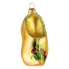 Christbaumkugel Figur "Holzschuh" Christbaumschmuck Glas Weihnachten