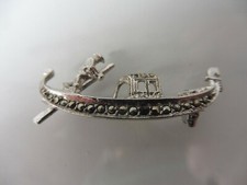 schöne, alte Brosche , Gondel