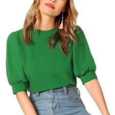 Damen Bluse mit Puffärmeln -