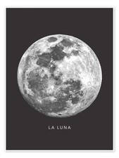 Poster luna der - der, mond