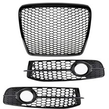 Kühlergrill + Gitter Schwarz