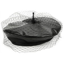 PU Leder Barett Hut für Damen