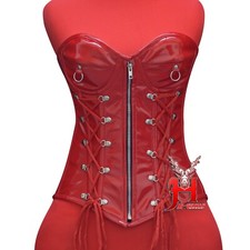 Vollbrustkorsett Lack Rot