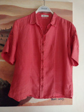 Leinenbluse von Nadine H in kräftigem Rot, Gr. 40/42