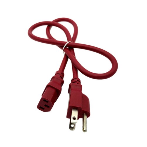 3ft power cord red - red, hp