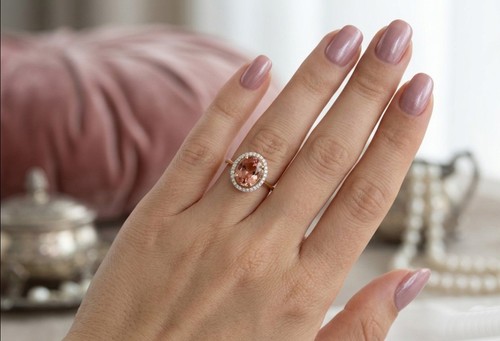 Morganit ring gold - gold, 9k