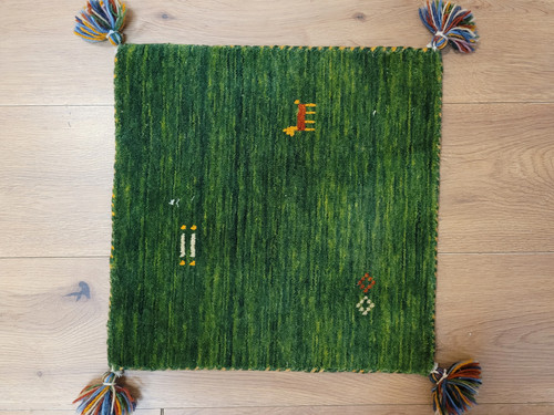 Gabbeh teppich wolle grün mit - teppich,