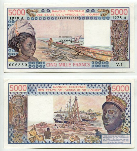 5000 francs west african - 5000,