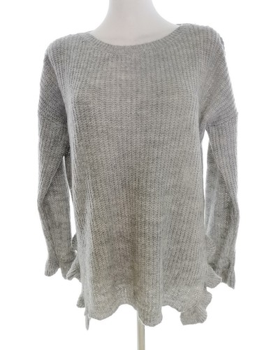 Boho romantik pullover grau - romantik,