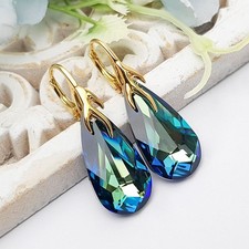 Damen gold ohrringe swarovski - ohrringe,