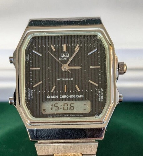 Vintage lcd herrenuhr twin - vintage, herrenuhr,
