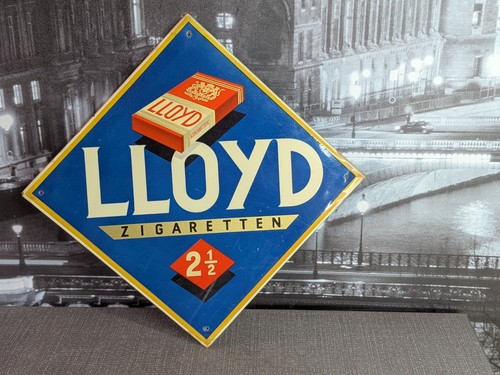 Blechschild lloyd zigaretten - blechschild,