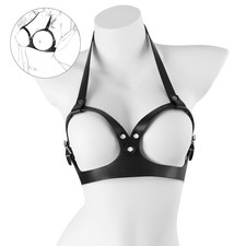 Brust-Bondage-Harness-Leder-Fe