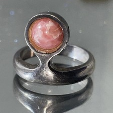 925 silber ring rosa stein - 925, ring,