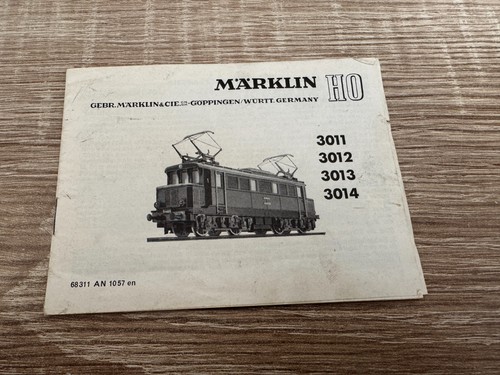 Märklin anleitung 3011 3014 - -,