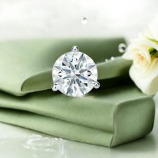 1/4 cts F/VS1 Runde Brillant GIA-zertifiziert Diamant Herren Ohrstecker 18K Gold