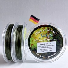 SoGo Angelschnur 8fach gefl./extrem abriebfest /Ø0,20mm/ grün/100-300m/TK 18,2kg