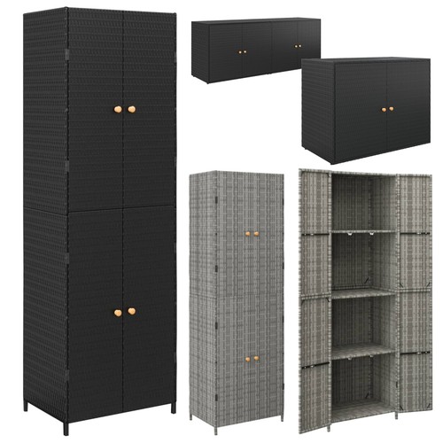 Gartenschrank poly rattan - poly,