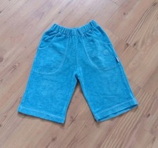 JAKO-O Kurze Frottee Schlupf-Hose SHORTS 104/110 hellblau Taschen Logo bestickt 