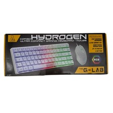 The G-Lab - Combo Hydrogen – Gaming-Tastatur, 60% kabelgebunden, RGB-Hintergrund