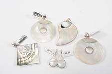 N93G03- Perlmutt Anhänger mit Silber 925 Montierung neuwertig 