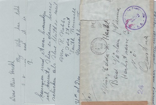 Brief mit zensurstempel - brief,