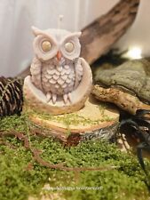 Sojawachskerze Eule Mond