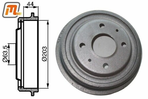 Ford escort mk2 brake drum - ford,