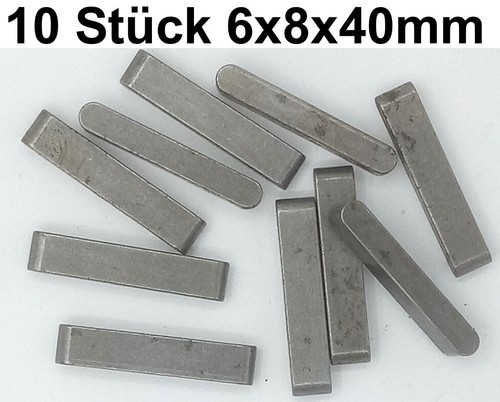 10x passfeder nutenkeil - 10x,