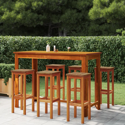 Barhocker 6er set massivholz - barhocker,