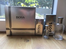 2x Hugo BOSS BOTTLED Eau de Toilette EdT 200 ml + 50ml Spray Sammler Flakon Leer