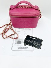 Chanel Mini Vanity Pink Tasche Caviarleder mit Garantiekarte und Entrupy