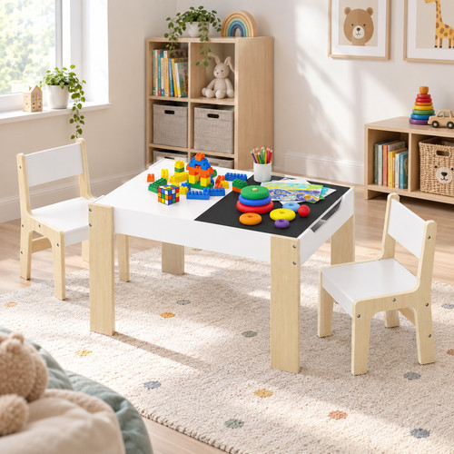 Woltu tisch mit stühlen - 1,