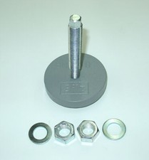 1 Maschinenfuß NEU D84 M16x100 grau lose verbunden Fräsmaschine/Drehmaschine