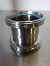 Doppelvater Verbindungsstück DN 65 G - G Milchgewinde Edelstahl Länge 80 mm