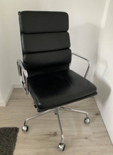 Vitra EA 219, Soft Pad, Fast Wie NEU ,leder, schwarz, hohe lehne, Original