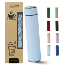 Thermoskanne 500 ml aus Edelstahl – Isolierflasche Thermosflasche auslaufsicher