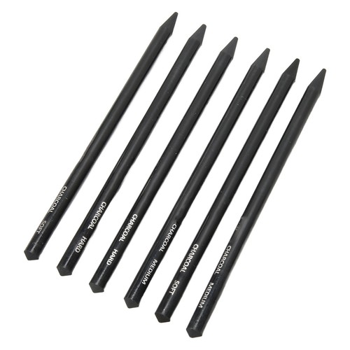 Teiliges kohlestifte set - 6-teiliges, kohlestifte-set