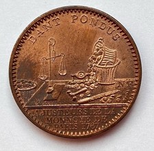Frankreich Token Magasin de la Monnaie de Paris Dant Pondus 1767 Bronze