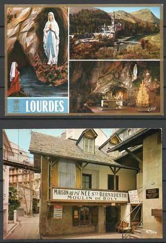 Lourdes madonna postkarten - madonna,