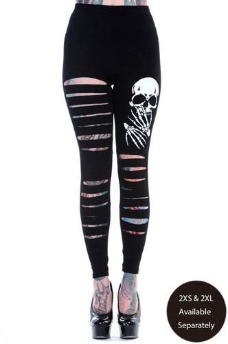 Banned apparel slashed skull - banned,