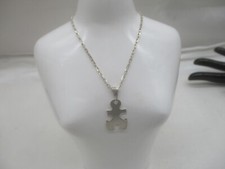 925 Silber – ORN Halskette & Anhänger „Puzzle Teil - Peter“