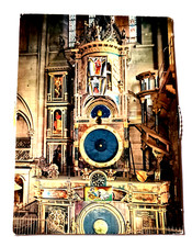  Postkarte,astronomische Uhr Straßburg,erbaut im Jahr 1352,rückseitig Geschichte