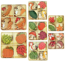 12er Set Herbst Deko Anhänger
