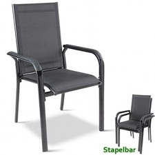 Stapelstuhl mit Armlehnen