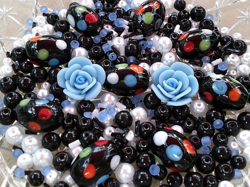 Glasperlen mix 143g indische - mix,